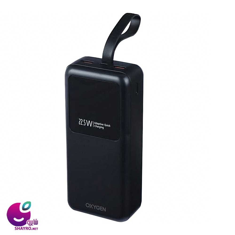 پاور بانک اکسیژن مدل OX-120 ظرفیت ۳۰ هزار میلی آمپر فست شارژ