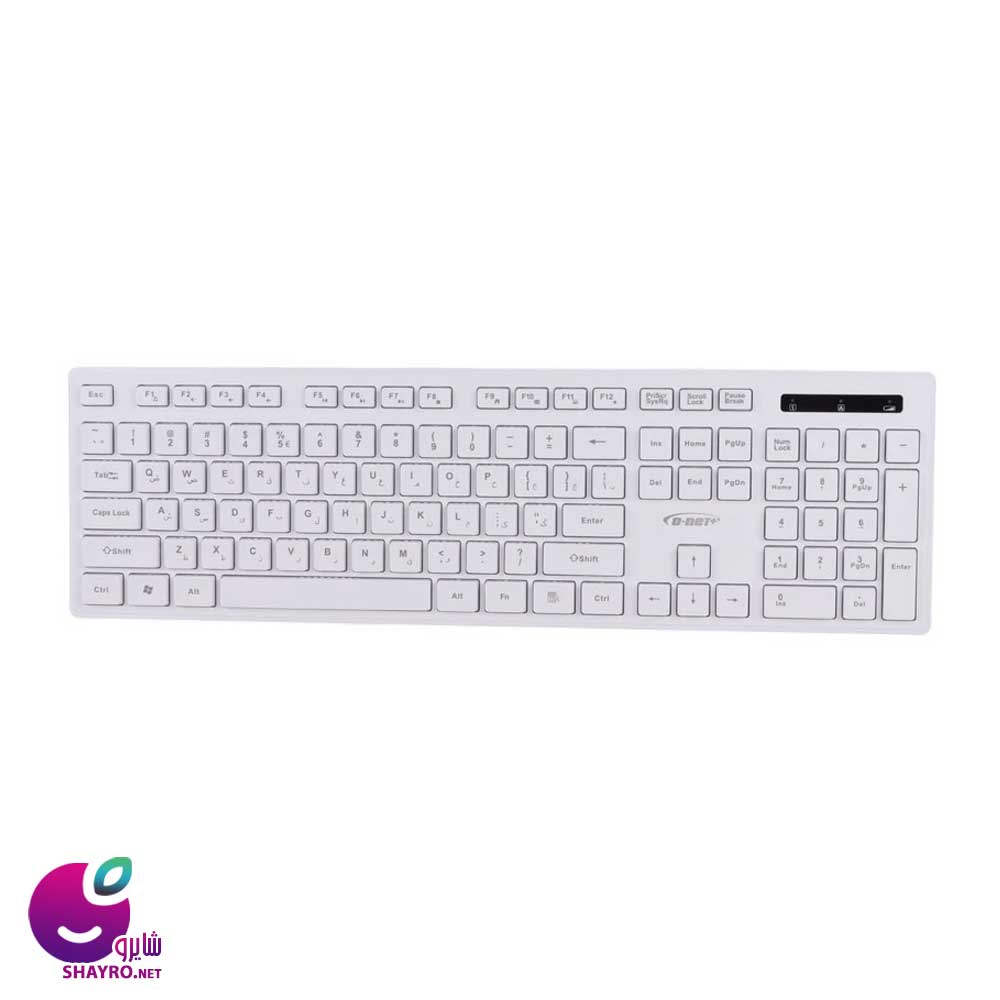 کیبورد بی سیم دی‌نت مدل DT-999 سفید